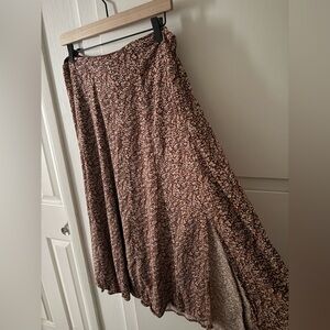 Floral Pink Madewell Midi Skirt